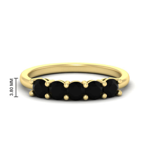 1-carat-5-stone-anniversary-black-diamond-wedding-ring-band-in-yellow-gold-FDENS141ROBGBLACK-1.00CT-NL-YG-HW
