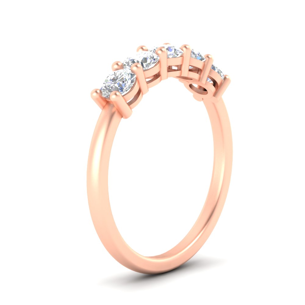 1-carat-5-stone-anniversary-diamond-wedding-ring-band-in-rose-gold-FDENS141ROBANGLE2-1.00CT-NL-RG