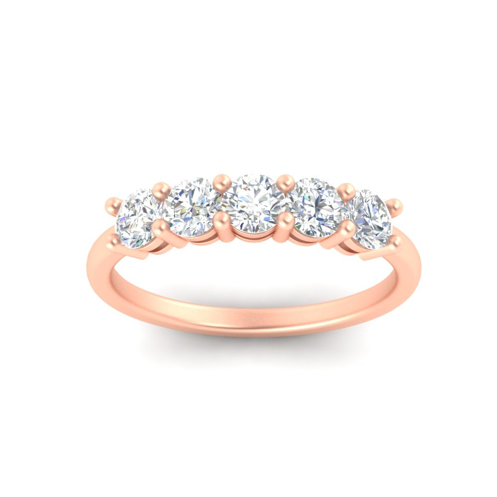 1-carat-5-stone-anniversary-diamond-wedding-ring-band-in-rose-gold-FDENS141ROBANGLE5-1.00CT-NL-RG