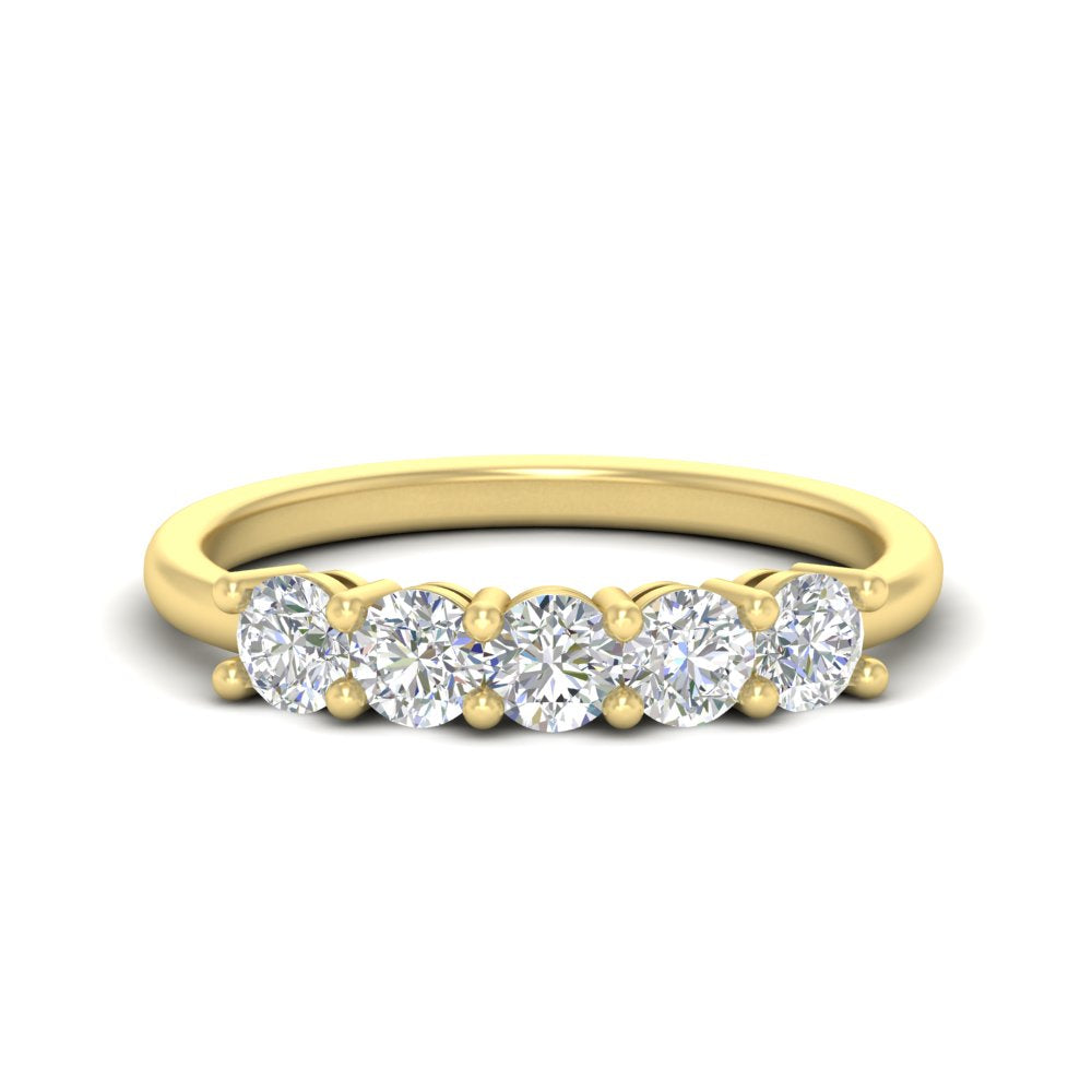1-carat-5-stone-anniversary-diamond-wedding-ring-band-in-yellow-gold-FDENS141ROB-1.00CT-NL-YG