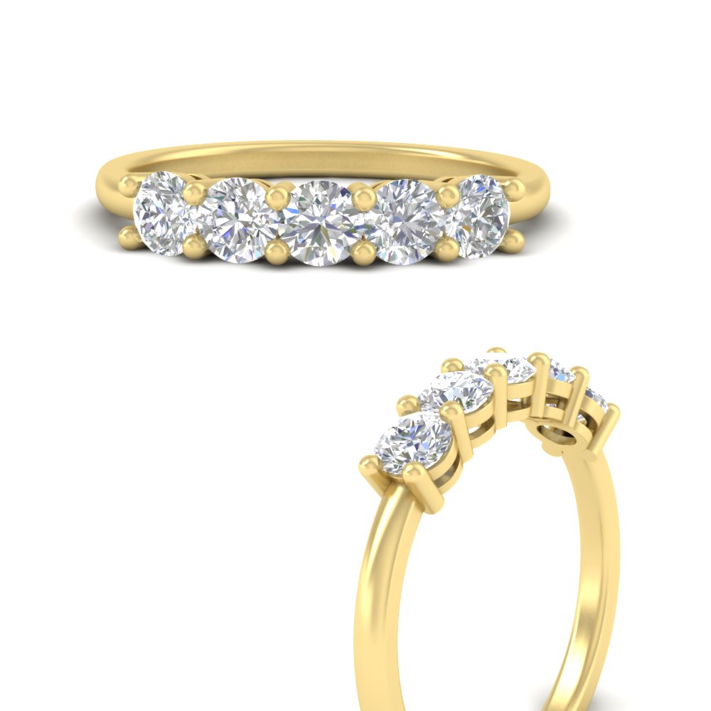 1-carat-5-stone-anniversary-diamond-wedding-ring-band-in-yellow-gold-FDENS141ROBANGLE3-1.00CT-NL-YG
