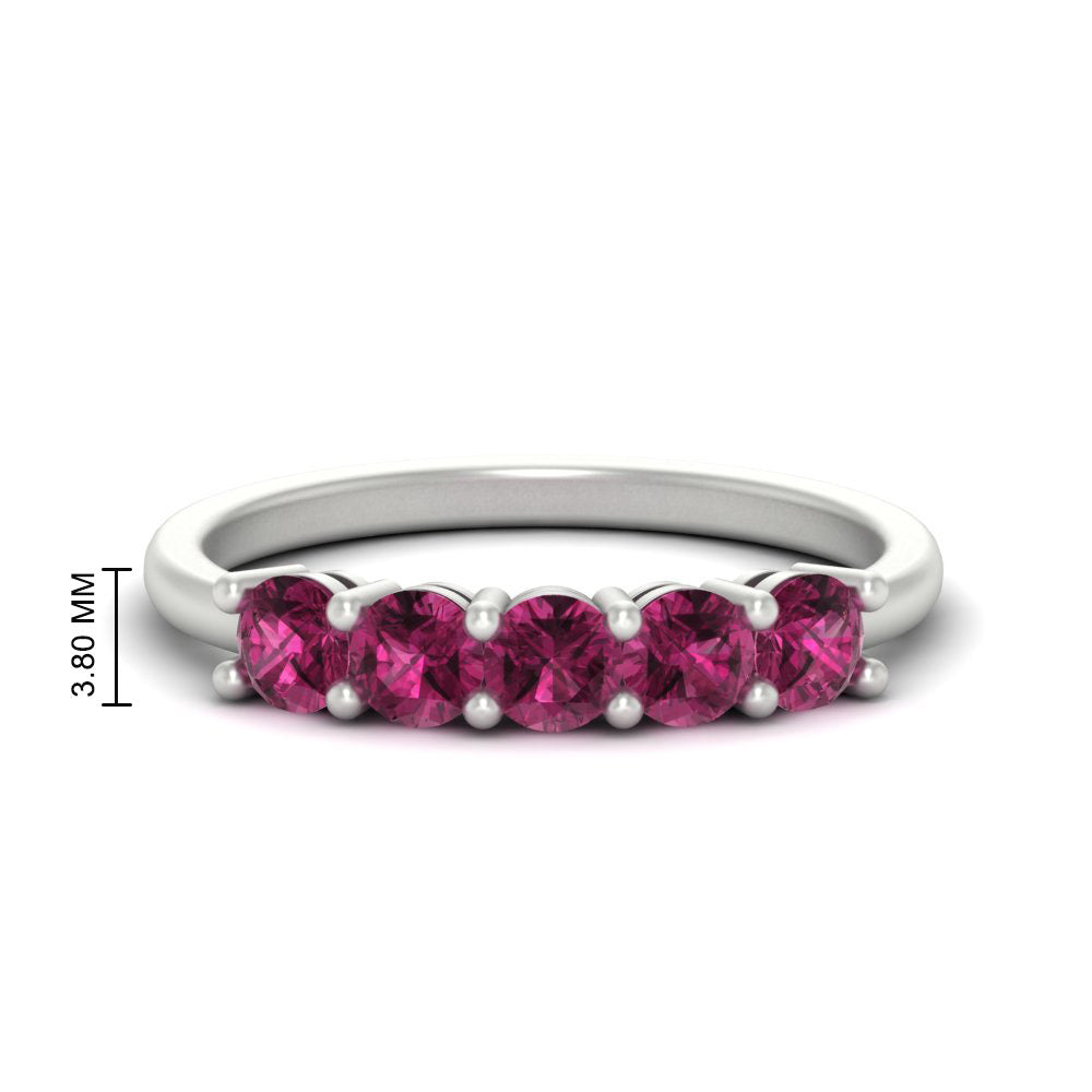 1-carat-5-stone-anniversary-pink-sapphire-wedding-ring-band-in-white-gold-FDENS141ROBGSADRPI-1.00CT-NL-WG-HW