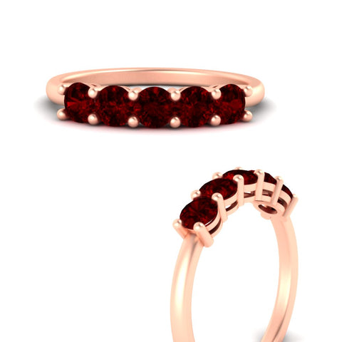 1-carat-5-stone-anniversary-ruby-wedding-ring-band-in-rose-gold-FDENS141ROBGRUDRANGLE3-1.00CT-NL-RG