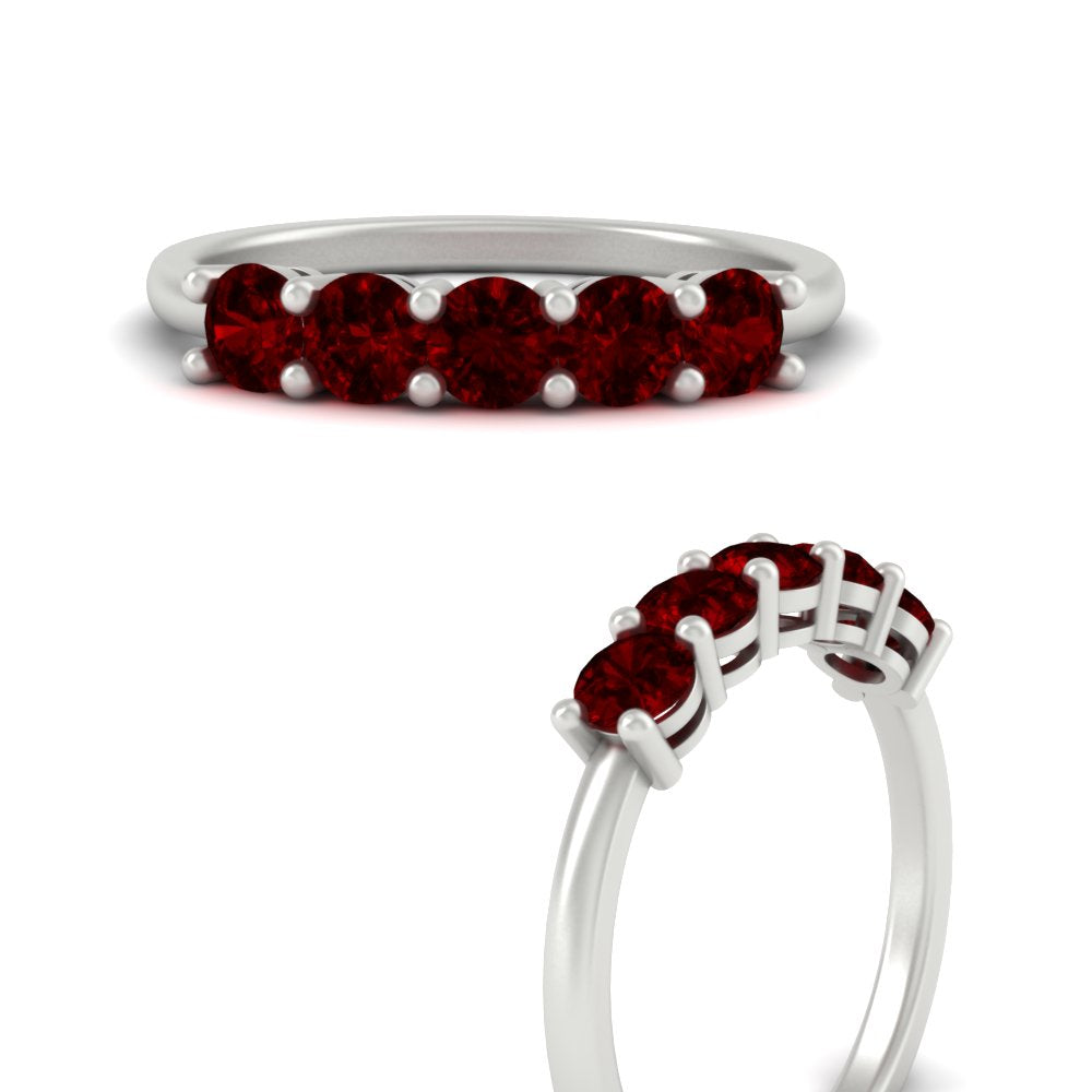 1-carat-5-stone-anniversary-ruby-wedding-ring-band-in-white-gold-FDENS141ROBGRUDRANGLE3-1.00CT-NL-WG