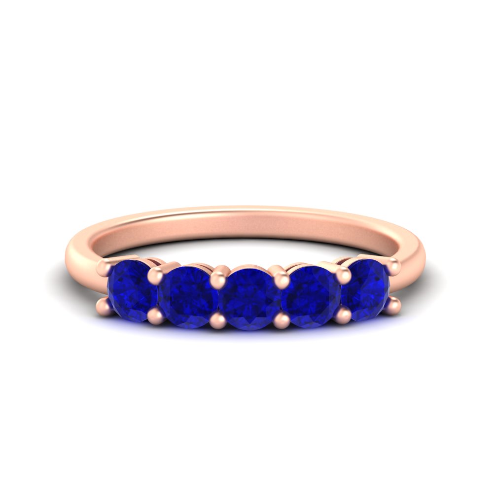 1-carat-5-stone-anniversary-sapphire-wedding-ring-band-in-rose-gold-FDENS141ROBGSABL-1.00CT-NL-RG