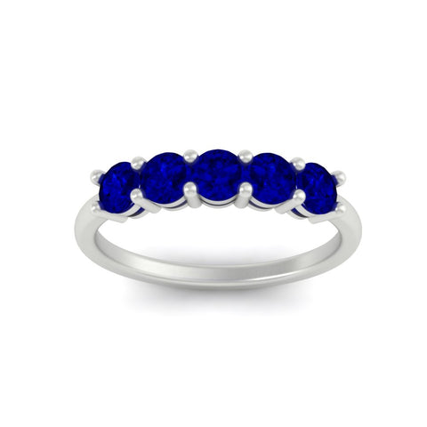 1-carat-5-stone-anniversary-sapphire-wedding-ring-band-in-white-gold-FDENS141ROBGSABLANGLE5-1.00CT-NL-WG