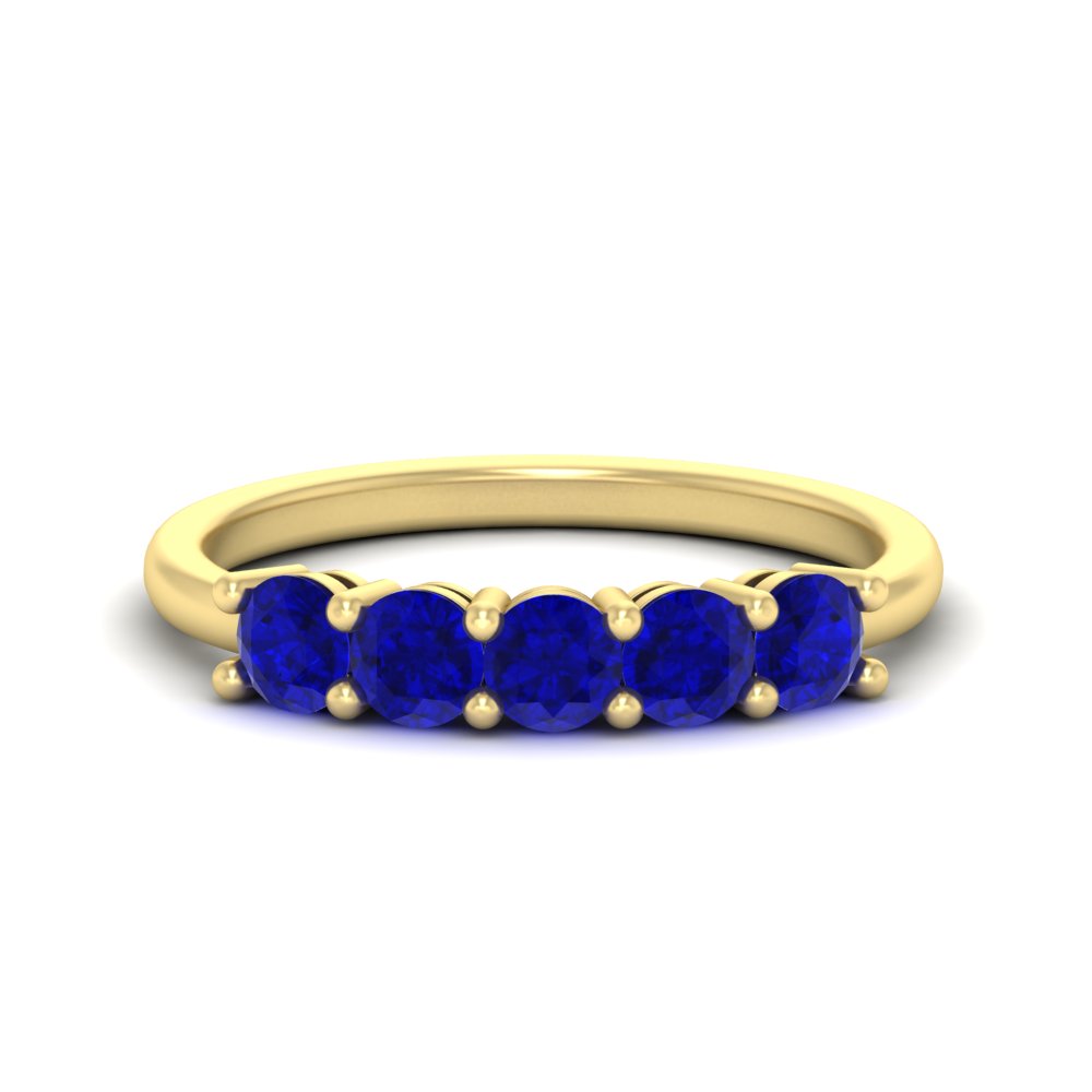 1-carat-5-stone-anniversary-sapphire-wedding-ring-band-in-yellow-gold-FDENS141ROBGSABL-1.00CT-NL-YG