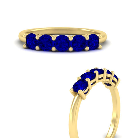 1-carat-5-stone-anniversary-sapphire-wedding-ring-band-in-yellow-gold-FDENS141ROBGSABLANGLE3-1.00CT-NL-YG