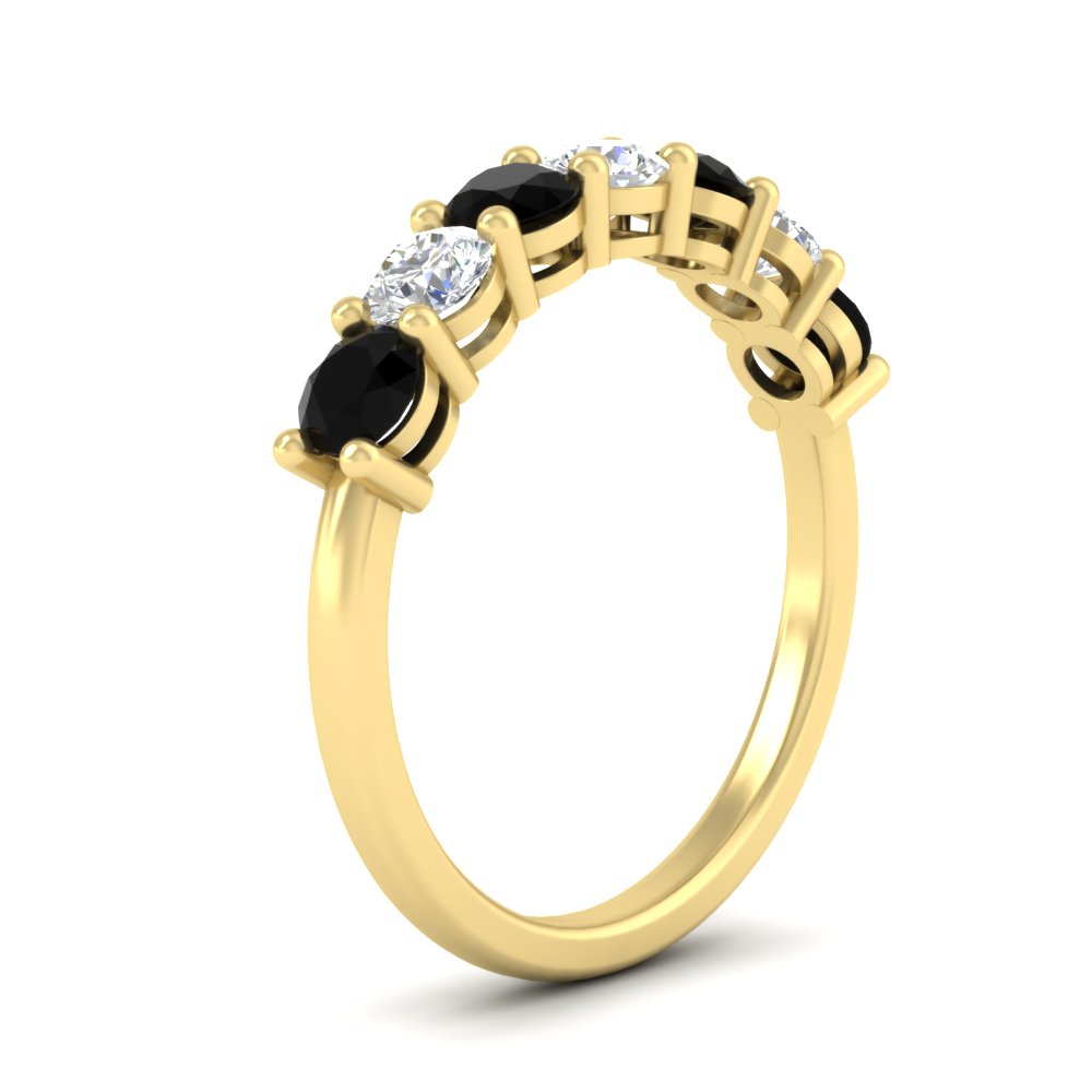 1-carat-7-round-black-diamond-anniversary-band-ring-in-yellow-gold-FD8008B7GBLACKANGLE2-1.00CT-NL-YG