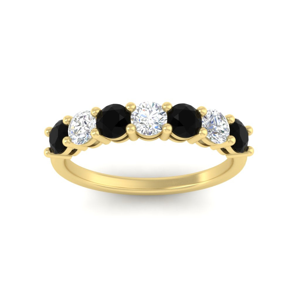 1-carat-7-round-black-diamond-anniversary-band-ring-in-yellow-gold-FD8008B7GBLACKANGLE5-1.00CT-NL-YG