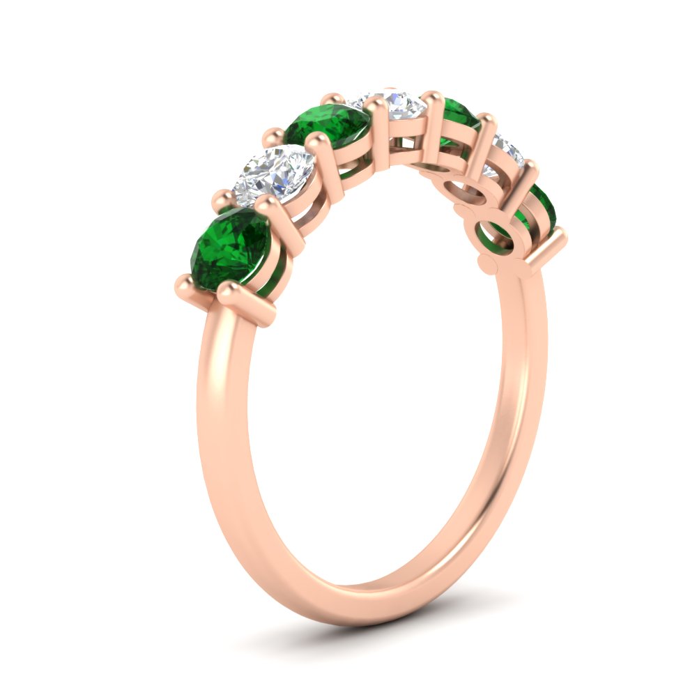 1-carat-7-round-emerald-anniversary-band-ring-in-rose-gold-FD8008B7GEMGRANGLE2-1.00CT-NL-RG