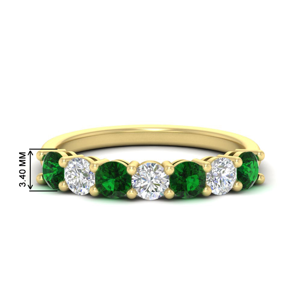 1-carat-7-round-emerald-anniversary-band-ring-in-yellow-gold-FD8008B7GEMGR-1.00CT-NL-YG-HW