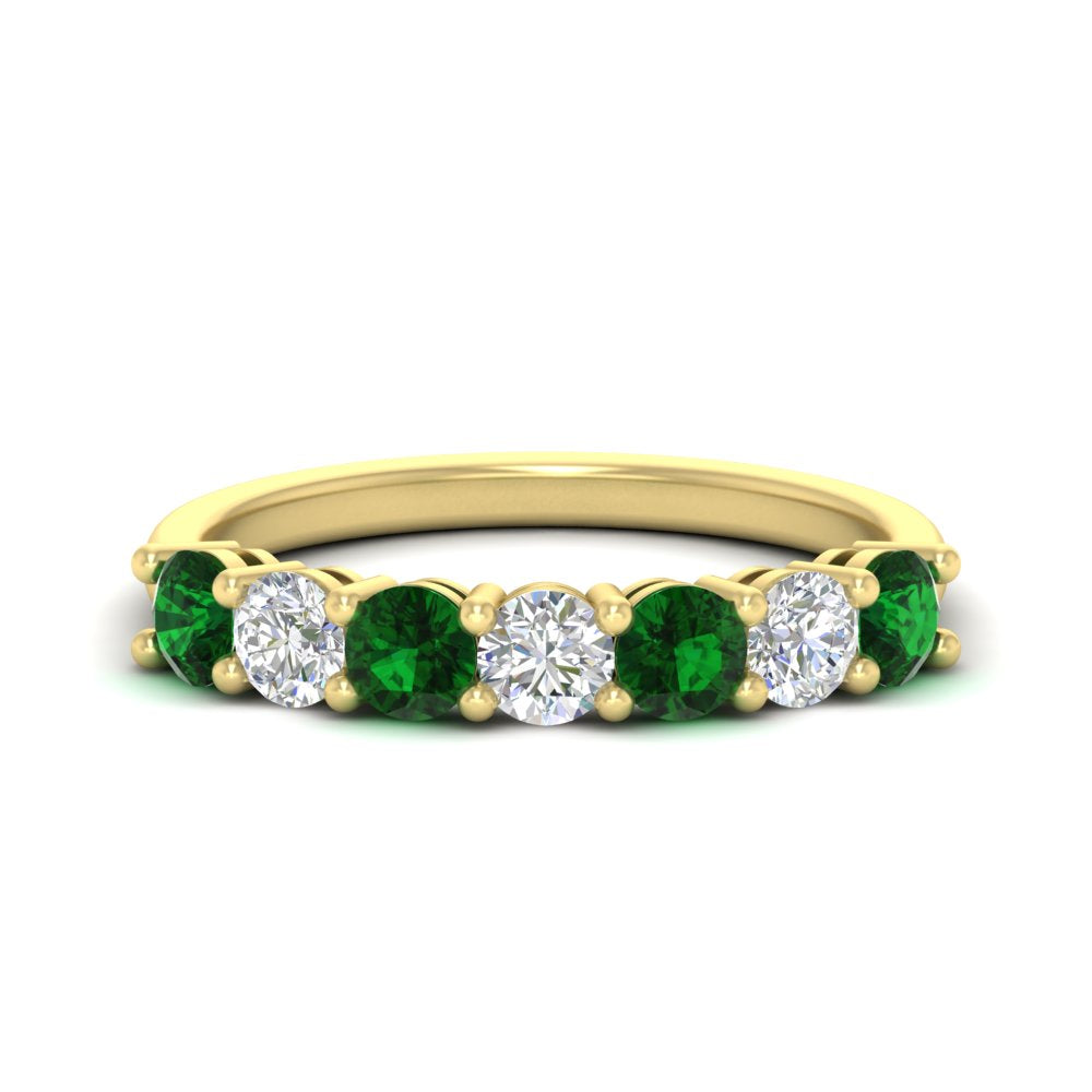 1-carat-7-round-emerald-anniversary-band-ring-in-yellow-gold-FD8008B7GEMGR-1.00CT-NL-YG