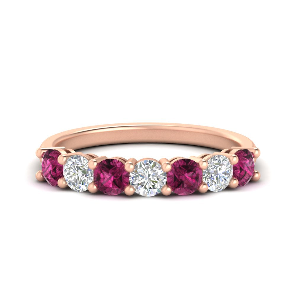 1-carat-7-round-pink-sapphire-anniversary-band-ring-in-rose-gold-FD8008B7GSADRPI-1.00CT-NL-RG