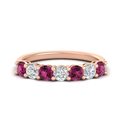 1-carat-7-round-pink-sapphire-anniversary-band-ring-in-rose-gold-FD8008B7GSADRPI-1.00CT-NL-RG