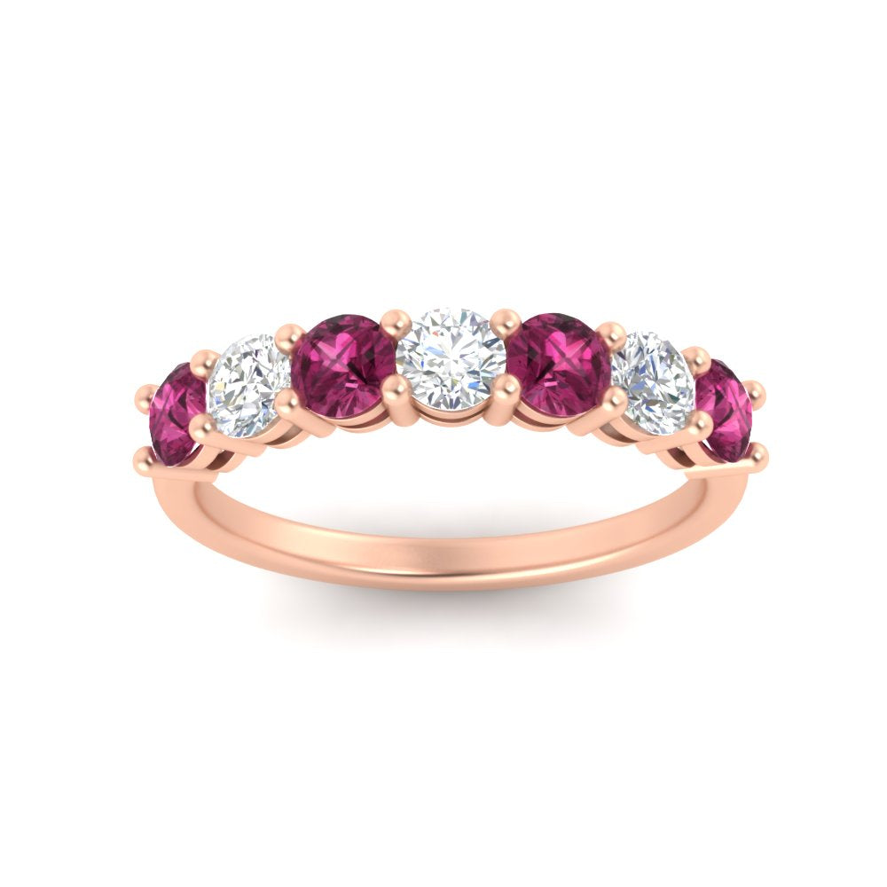1-carat-7-round-pink-sapphire-anniversary-band-ring-in-rose-gold-FD8008B7GSADRPIANGLE5-1.00CT-NL-RG