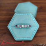 Load image into Gallery viewer, 7 Stone Round Cut Diamond 1 Carat Anniversary Band