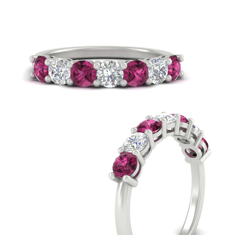 1-carat-7-round-pink-sapphire-anniversary-band-ring-in-white-gold-FD8008B7GSADRPIANGLE3-1.00CT-NL-WG