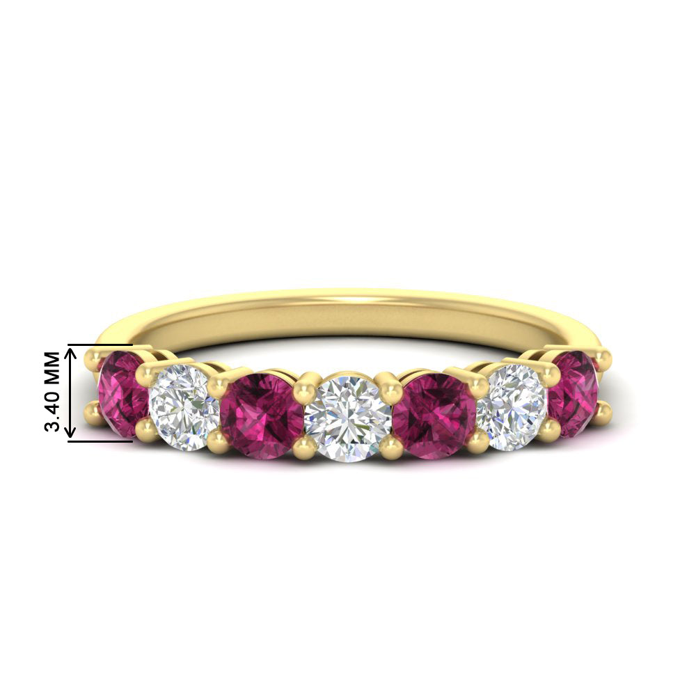1-carat-7-round-pink-sapphire-anniversary-band-ring-in-yellow-gold-FD8008B7GSADRPI-1.00CT-NL-YG-HW