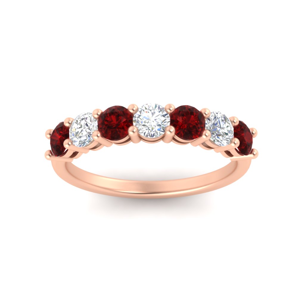 1-carat-7-round-ruby-anniversary-band-ring-in-rose-gold-FD8008B7GRUDRANGLE5-1.00CT-NL-RG