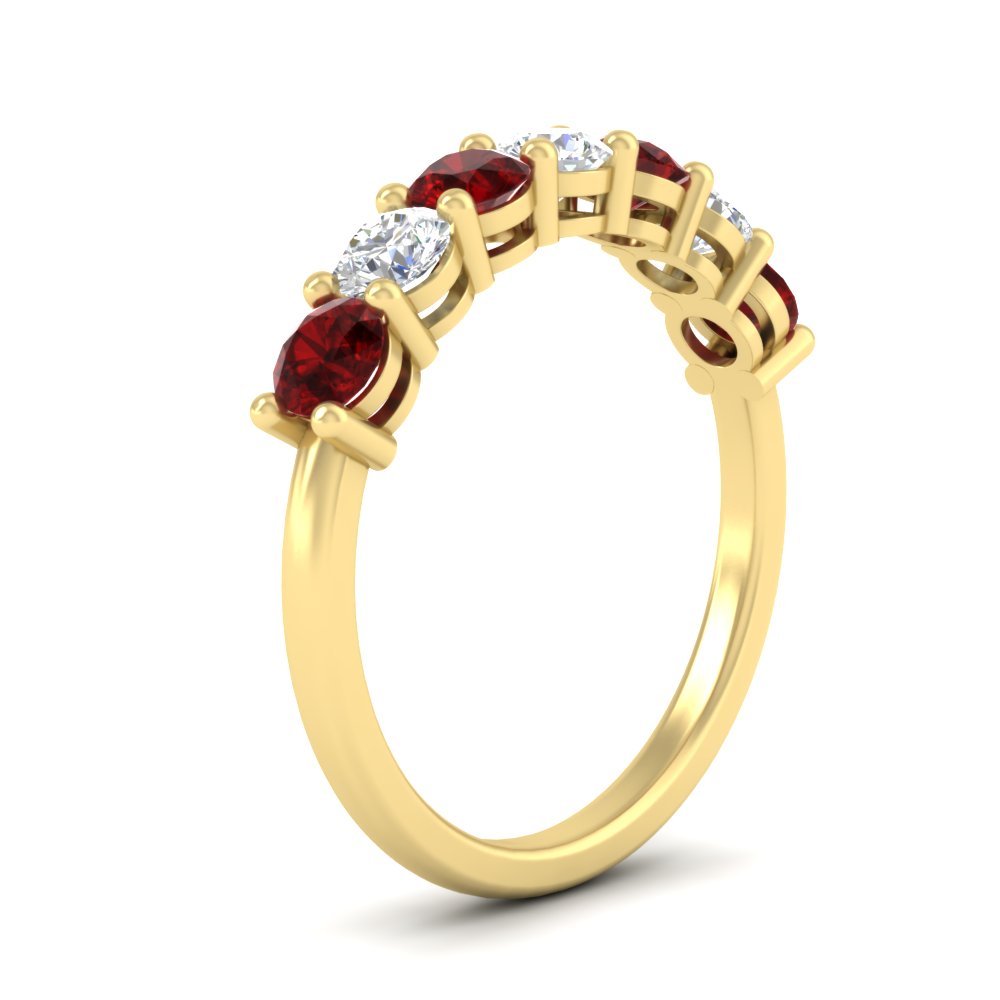 1-carat-7-round-ruby-anniversary-band-ring-in-yellow-gold-FD8008B7GRUDRANGLE2-1.00CT-NL-YG