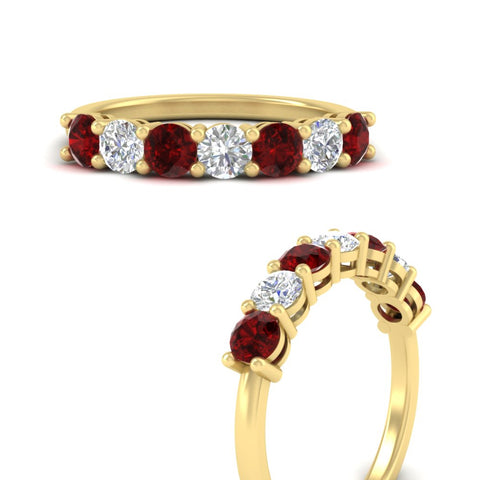 1-carat-7-round-ruby-anniversary-band-ring-in-yellow-gold-FD8008B7GRUDRANGLE3-1.00CT-NL-YG