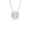 Load image into Gallery viewer, 1-Carat-7-Stone-Flower-Diamond-2-Tone-Pendant-In-FDPD10840-1.0CT