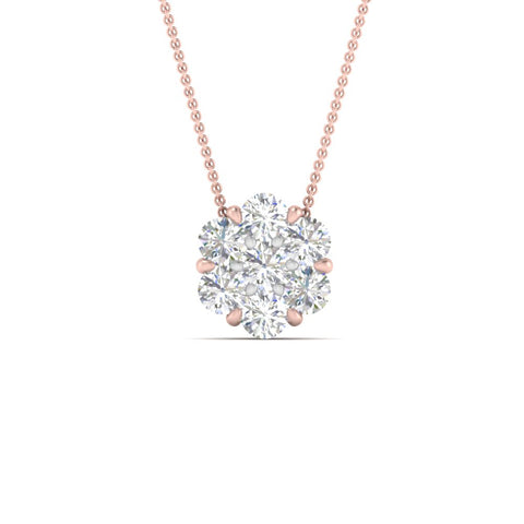 1-Carat-7-Stone-Flower-Diamond-2-Tone-Pendant-In-FDPD10840-1.0CT