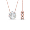 Load image into Gallery viewer, 1-Carat-7-Stone-Flower-Diamond-2-Tone-Pendant-In-FDPD10840-1.0CT
