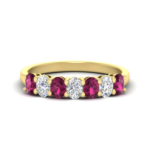 1-carat-7-stone-oval-pink-sapphire-classic-wedding-band-in-yellow-gold-fdwb8008ovgsadrpisleep-1.00ct-nl-yg.jpg