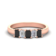 1-carat-Five-stone-emerald-cut-black-diamond-anniversary-band-in-rose-gold-fdwb8008emblacksleep-1.00ct-nl-rg