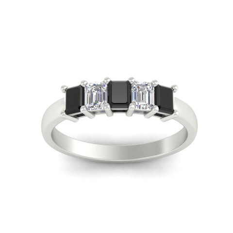 1-carat-Five-stone-emerald-cut-black-diamond-anniversary-band-in-white-gold-fdwb8008emblackangle5-1.00ct-nl-wg
