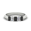 Load image into Gallery viewer, 1 Ct Emerald Cut 5 Stone Diamond Classic Wedding Band