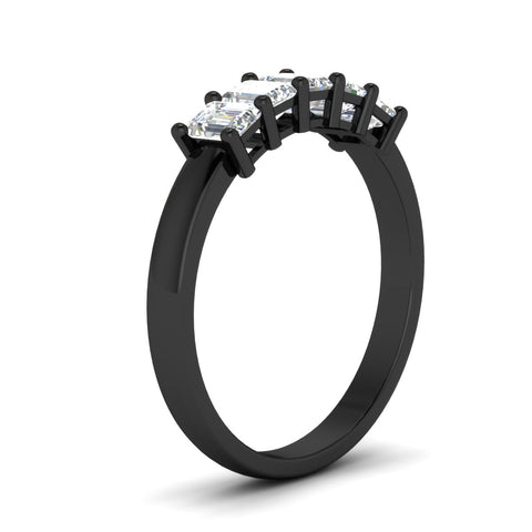 1-carat-Five-stone-emerald-cut-diamond-anniversary-band-in-black-gold-fdwb8008emangle2-1.00ct-nl-bg