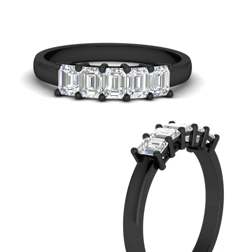 1-carat-Five-stone-emerald-cut-diamond-anniversary-band-in-black-gold-fdwb8008emangle3-1.00ct-nl-bg