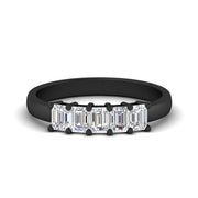 1-carat-Five-stone-emerald-cut-diamond-anniversary-band-in-black-gold-fdwb8008emsleep-1.00ct-nl-bg