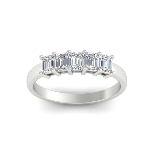 1-carat-Five-stone-emerald-cut-diamond-anniversary-band-in-white-gold-fdwb8008emangle5-1.00ct-nl-wg