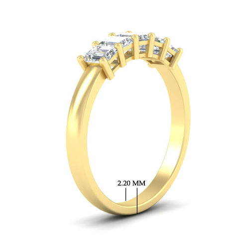 1-carat-Five-stone-emerald-cut-diamond-anniversary-band-in-yellow-gold-fdwb8008emangle2-1.00ct-nl-yg-hw