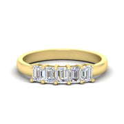 1-carat-Five-stone-emerald-cut-diamond-anniversary-band-in-yellow-gold-fdwb8008emsleep-1.00ct-nl-yg