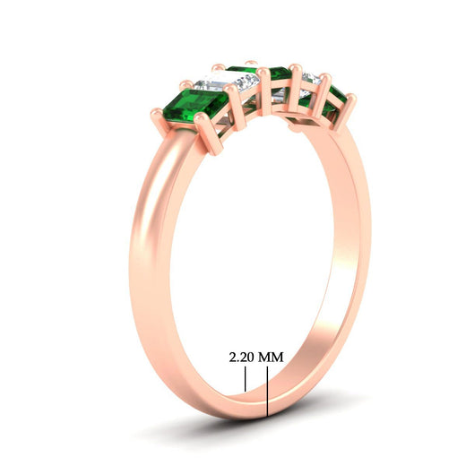 1-carat-Five-stone-emerald-cut-emerald-anniversary-band-in-rose-gold-fdwb8008emgemgrangle2-1.00ct-nl-rg-hw