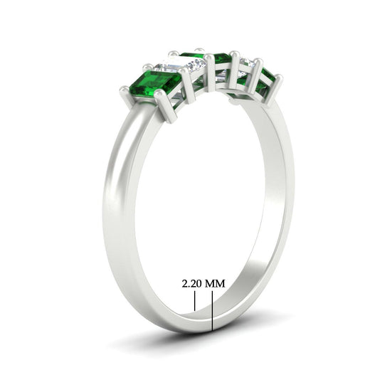 1-carat-Five-stone-emerald-cut-emerald-anniversary-band-in-white-gold-fdwb8008emgemgrangle2-1.00ct-nl-wg-hw