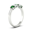 Load image into Gallery viewer, 1-carat-Five-stone-emerald-cut-emerald-anniversary-band-in-white-gold-fdwb8008emgemgrangle2-1.00ct-nl-wg