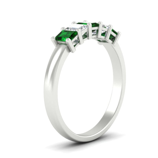 1-carat-Five-stone-emerald-cut-emerald-anniversary-band-in-white-gold-fdwb8008emgemgrangle2-1.00ct-nl-wg
