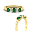Load image into Gallery viewer, 1-carat-Five-stone-emerald-cut-emerald-anniversary-band-in-yellow-gold-fdwb8008emgemgrangle3-1.00ct-nl-yg