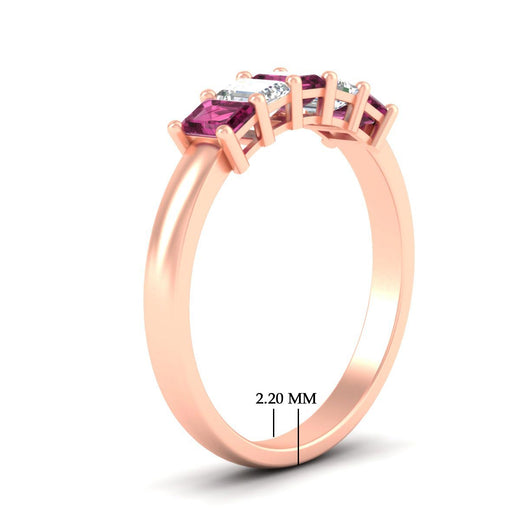 1-carat-Five-stone-emerald-cut-pink-sapphire-anniversary-band-in-rose-gold-fdwb8008emgsadrpiangle2-1.00ct-nl-rg-hw