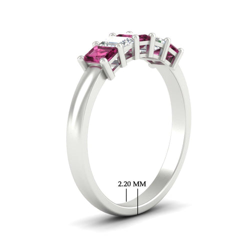 1-carat-Five-stone-emerald-cut-pink-sapphire-anniversary-band-in-white-gold-fdwb8008emgsadrpiangle2-1.00ct-nl-wg-hw