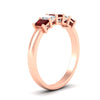 Load image into Gallery viewer, 1-carat-Five-stone-emerald-cut-ruby-anniversary-band-in-rose-gold-fdwb8008emgrudrangle2-1.00ct-nl-rg