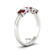 Load image into Gallery viewer, 1-carat-Five-stone-emerald-cut-ruby-anniversary-band-in-white-gold-fdwb8008emgrudrangle2-1.00ct-nl-wg-hw