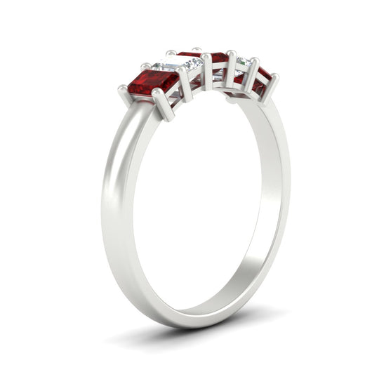 1-carat-Five-stone-emerald-cut-ruby-anniversary-band-in-white-gold-fdwb8008emgrudrangle2-1.00ct-nl-wg