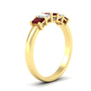 Load image into Gallery viewer, 1-carat-Five-stone-emerald-cut-ruby-anniversary-band-in-yellow-gold-fdwb8008emgrudrangle2-1.00ct-nl-yg